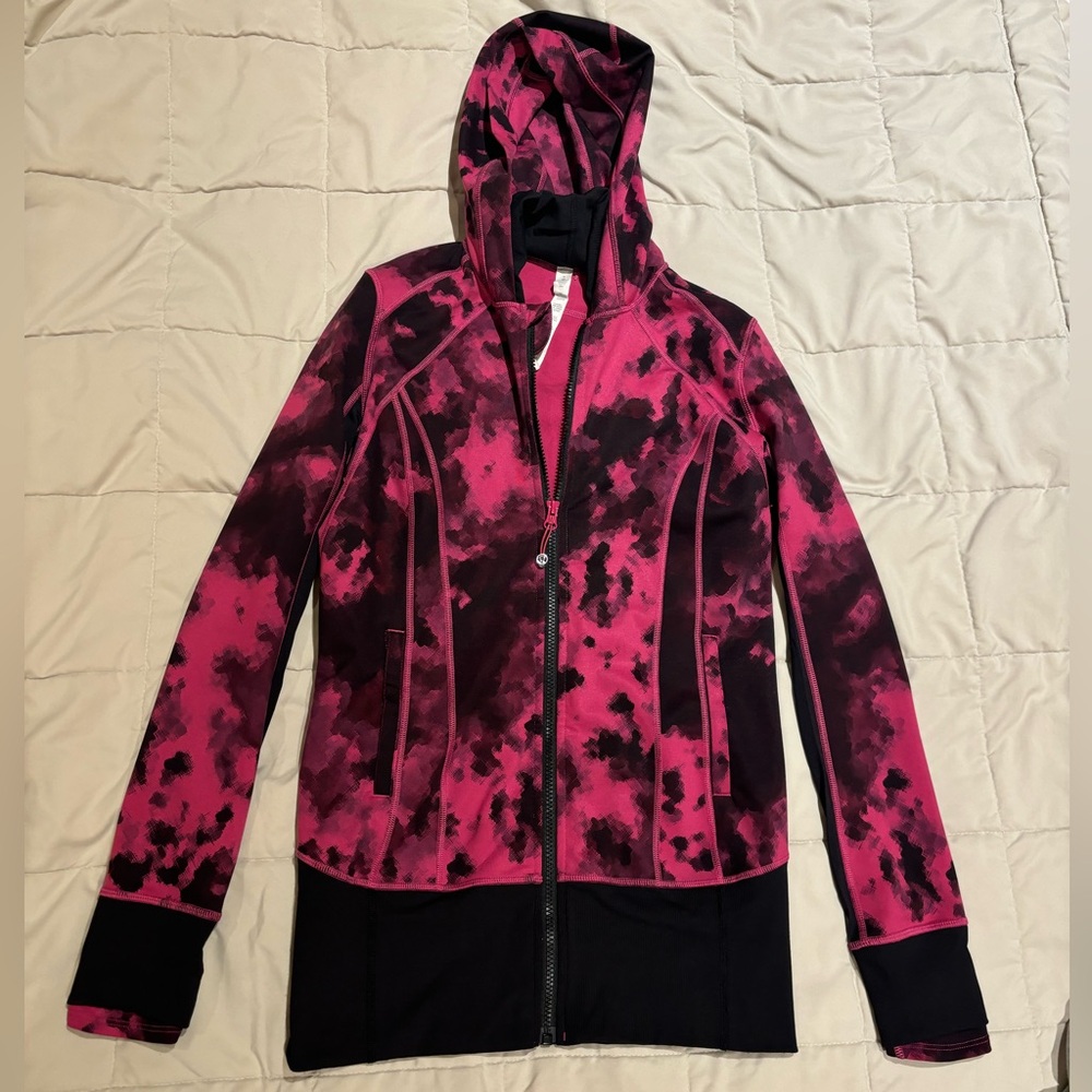 Lululemon pink tie dye athletic jacket